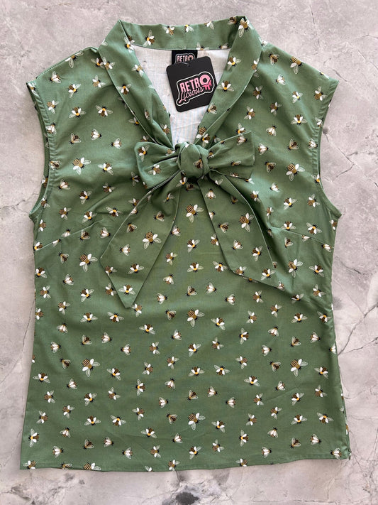 Bee Bow Top - 4x Only, 1 Left! — Soul Flow Apparel
