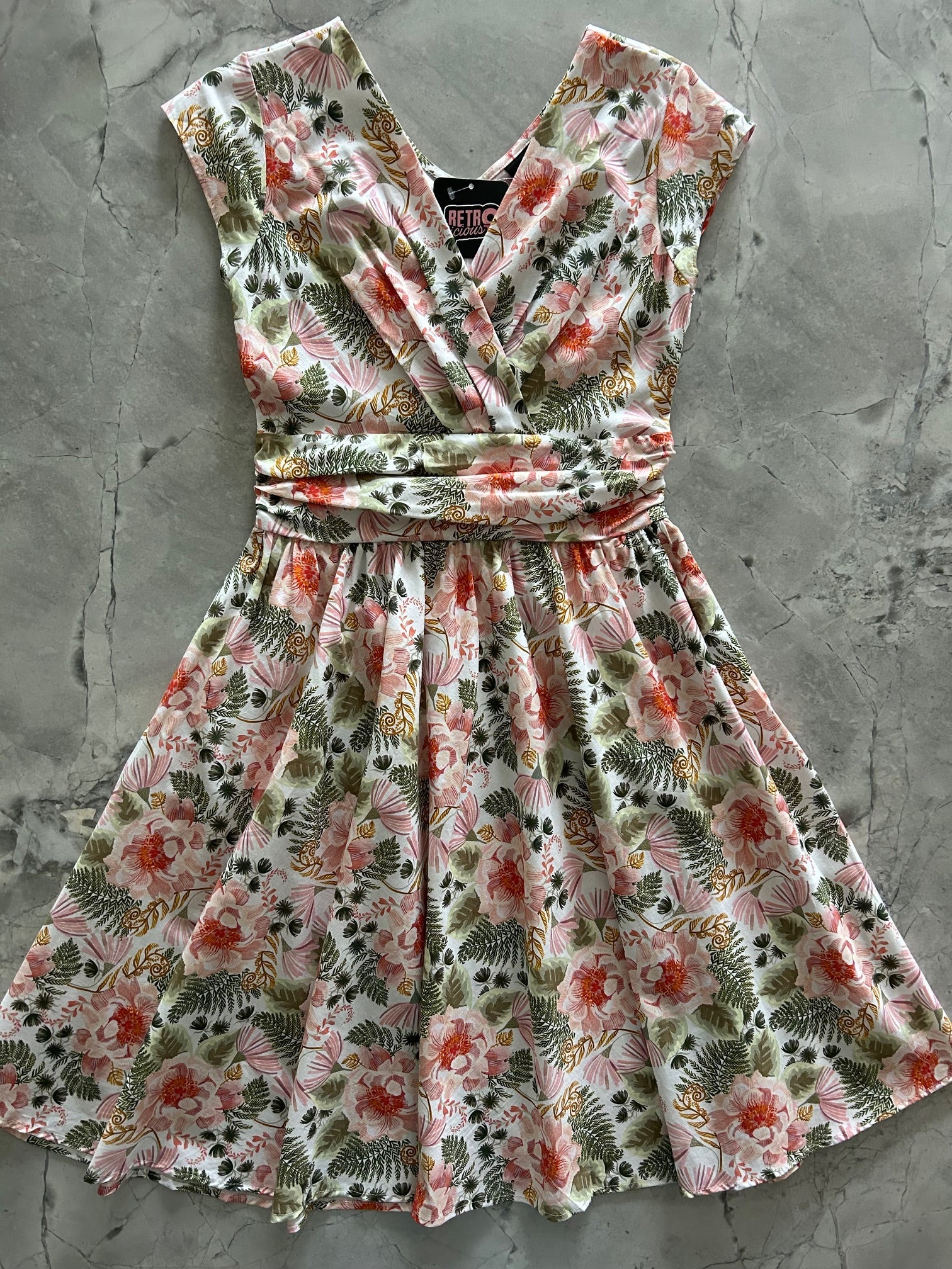 Pink Floral Greta Dress — Soul Flow Apparel