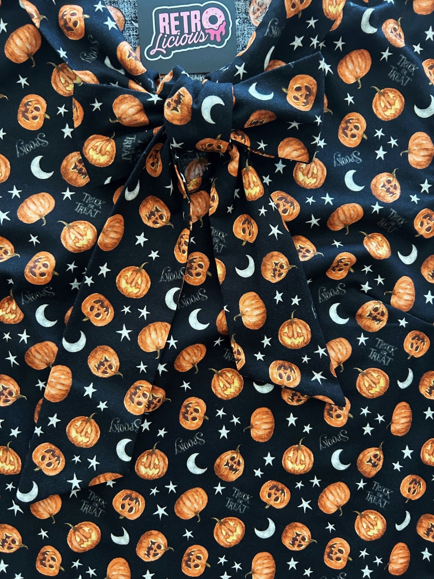 Jack-O’-Lantern Bow Top — Soul Flow Apparel