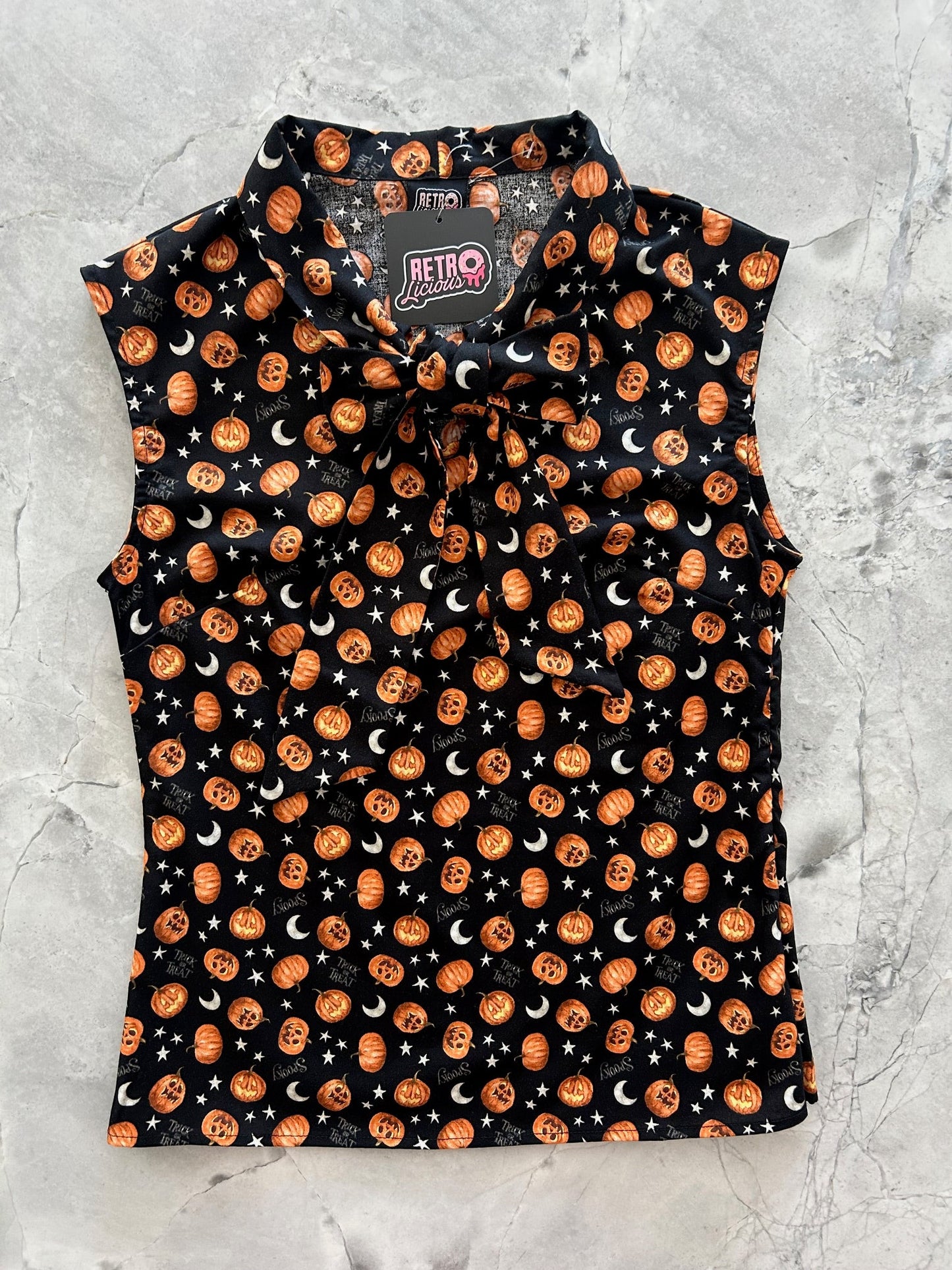 Jack-O’-Lantern Bow Top — Soul Flow Apparel