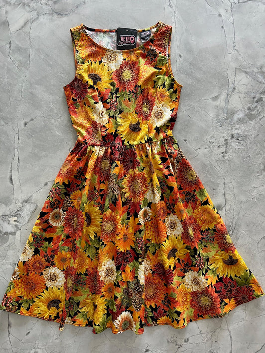 Sunflower Floral Vintage Dress - Medium Only — Soul Flow Apparel