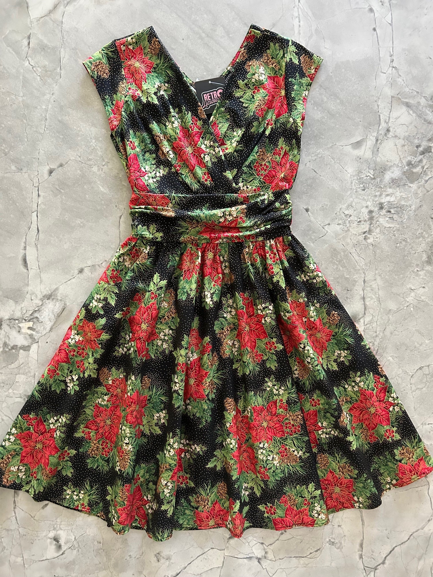 Poinsettia Greta Dress — Soul Flow Apparel