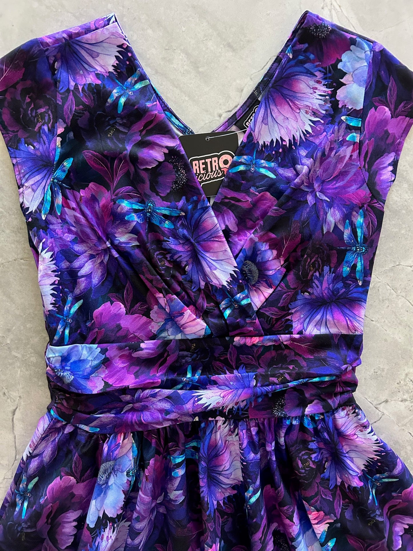 Dragonfly Floral Greta Dress — Soul Flow Apparel