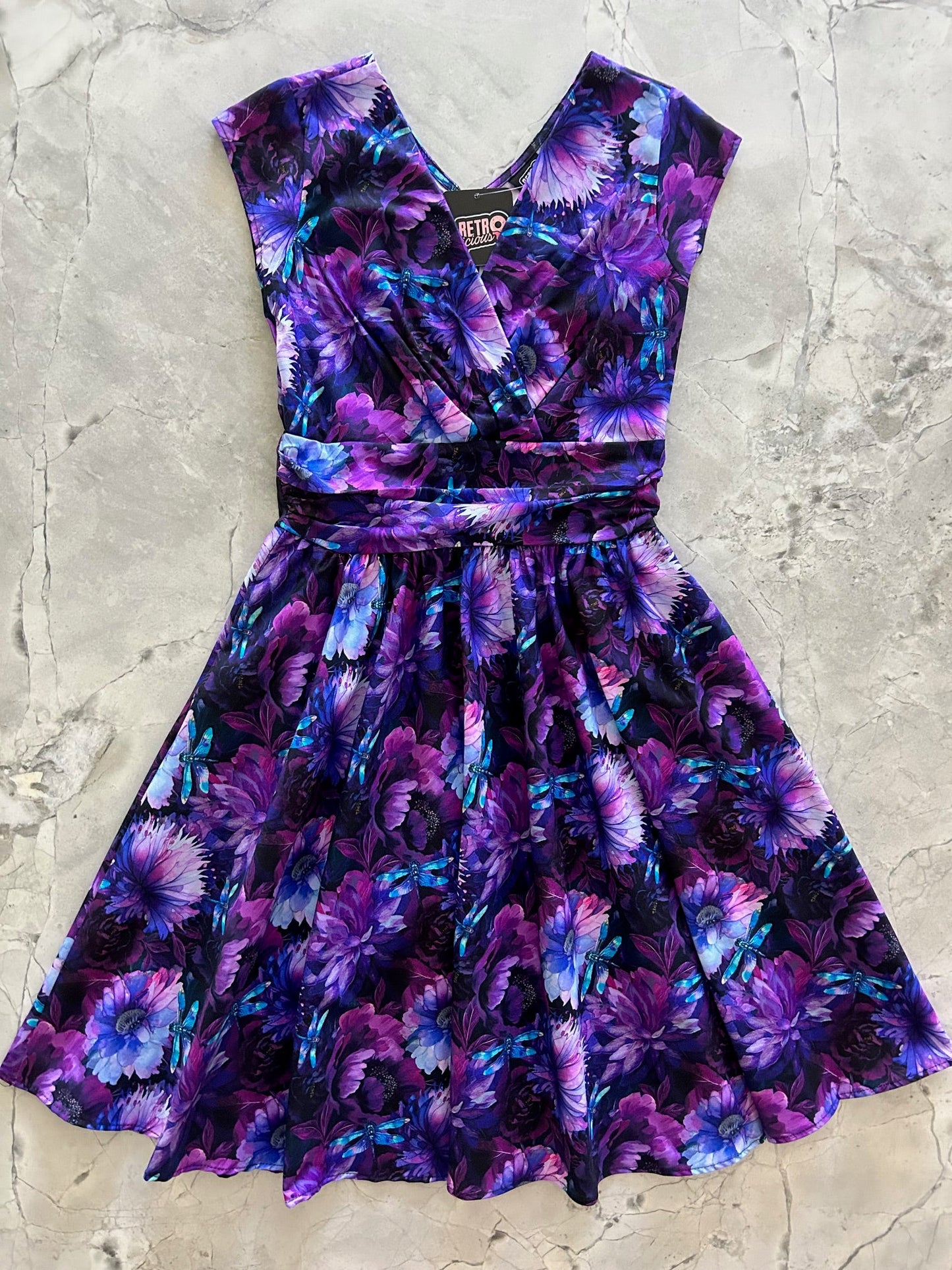 Dragonfly Floral Greta Dress — Soul Flow Apparel