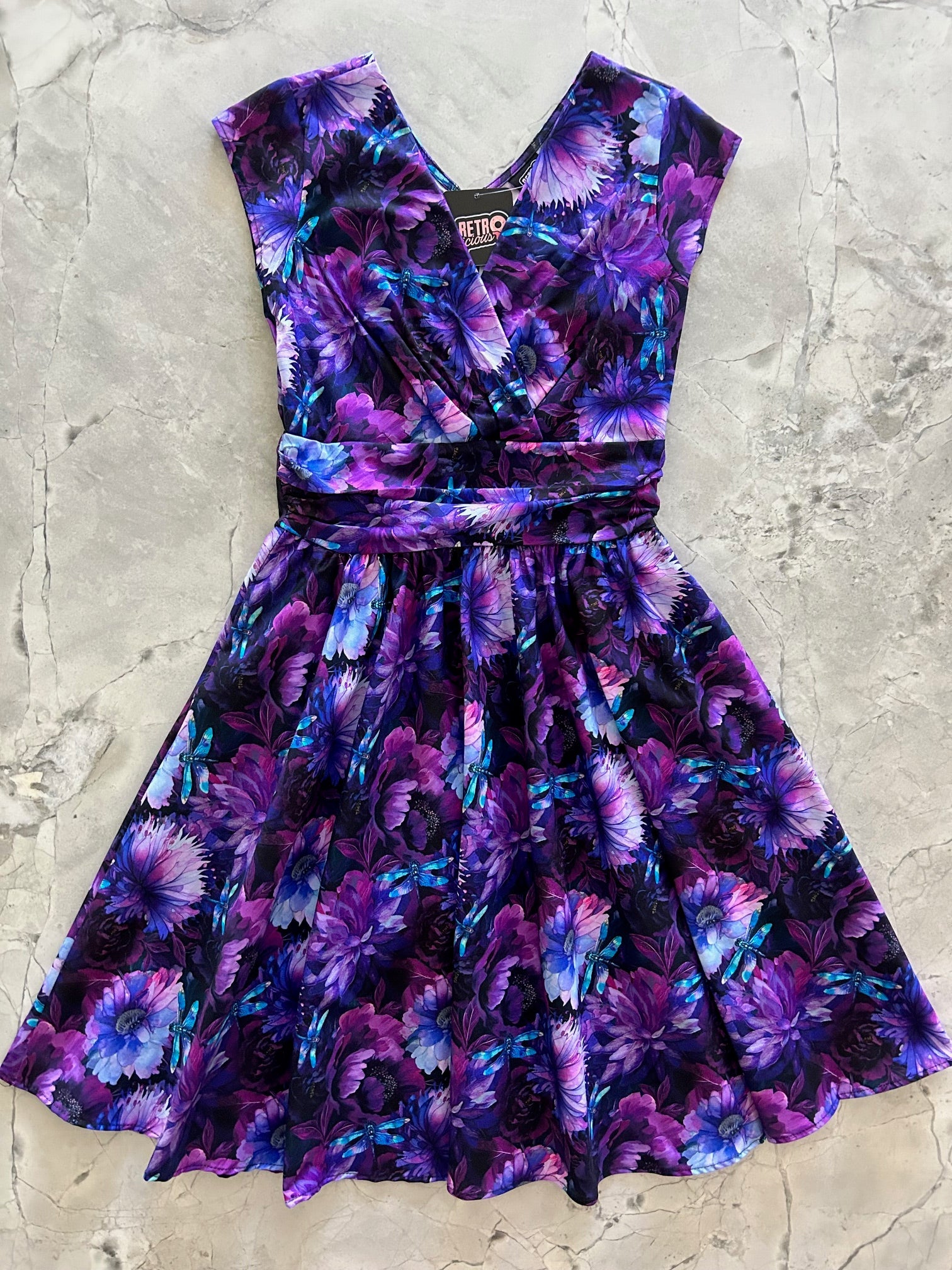 Dragonfly Floral Greta Dress — Soul Flow Apparel