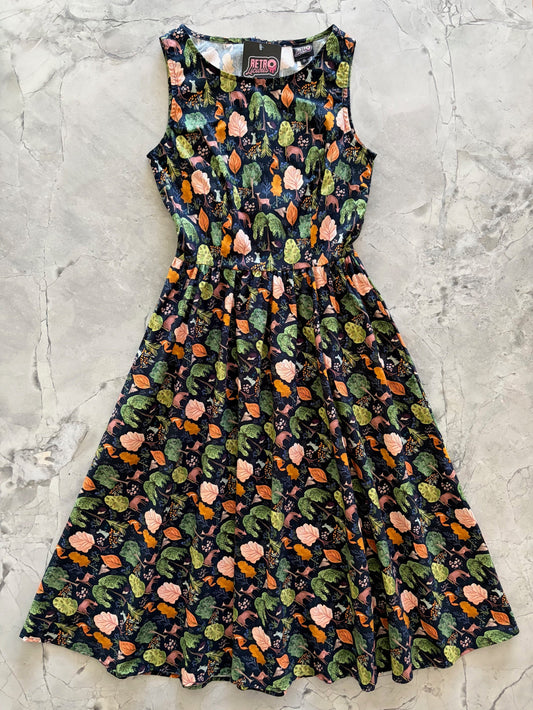 Woodland Midi Dress in Navy — Soul Flow Apparel