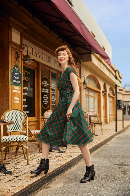 Plaid Greta Dress — Soul Flow Apparel