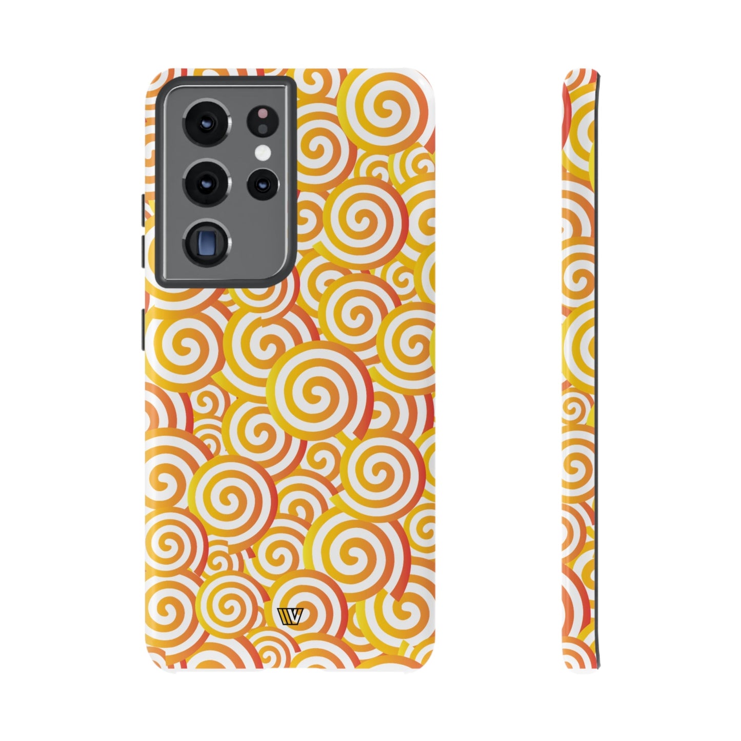 Abstract Spiral Orange | Tough Phone Case, view 2048 — Soul Flow Apparel