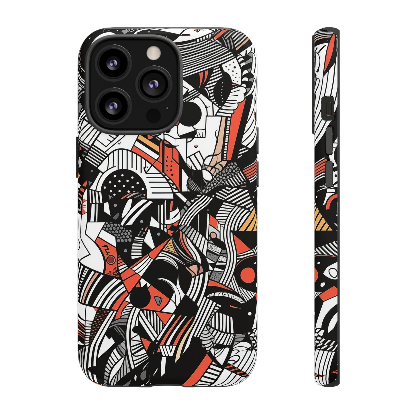 Abstract Doodle #3 | Tough Phone Case, view 2048 — Soul Flow Apparel
