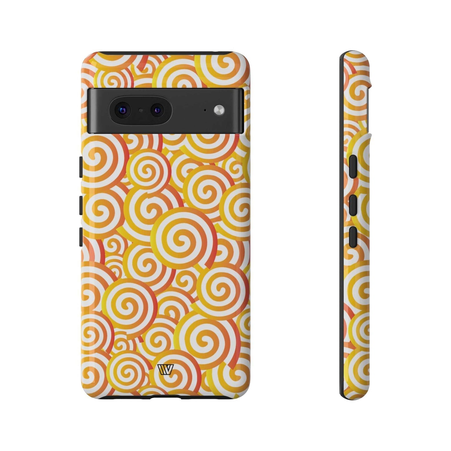 Abstract Spiral Orange | Tough Phone Case, view 2 — Soul Flow Apparel
