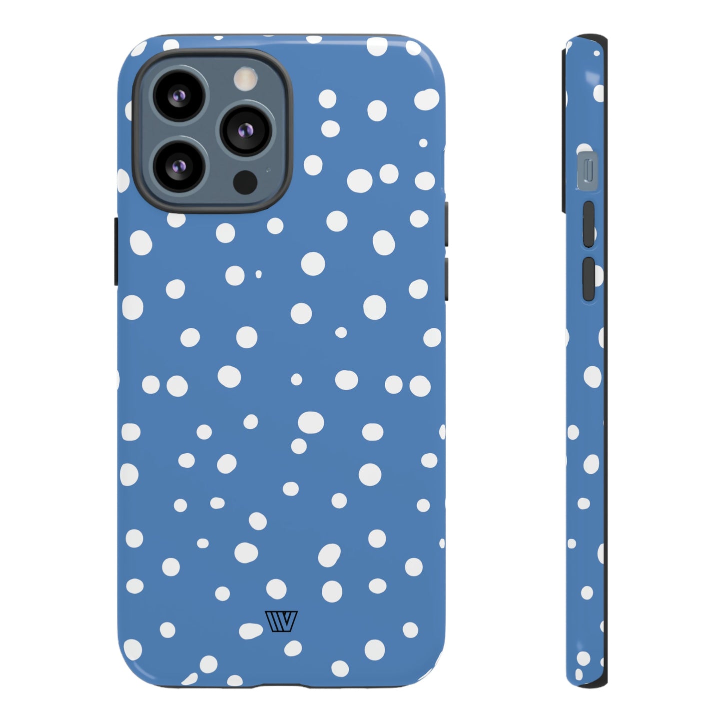 Dusty Blue Dots | Tough Phone Case, view 2048 — Soul Flow Apparel