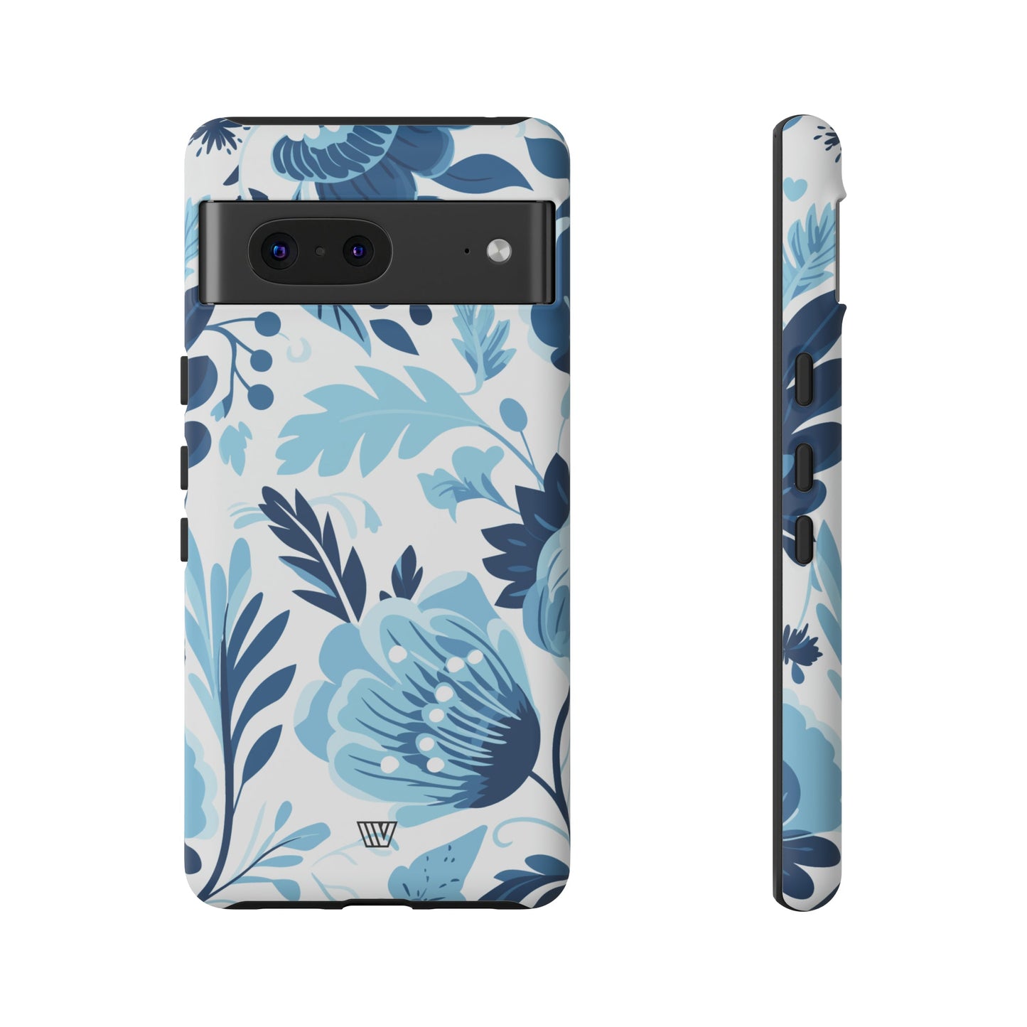 Blue White Flowers | Tough Phone Case, view 2048 — Soul Flow Apparel