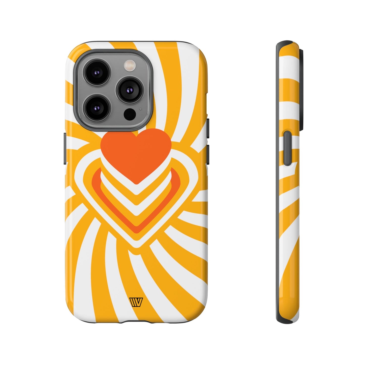 Heart Ray Stack | Tough Phone Case, view 2048 — Soul Flow Apparel