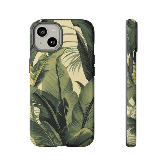 Tropical Leaves | Tough Phone Case, view 2048 — Soul Flow Apparel