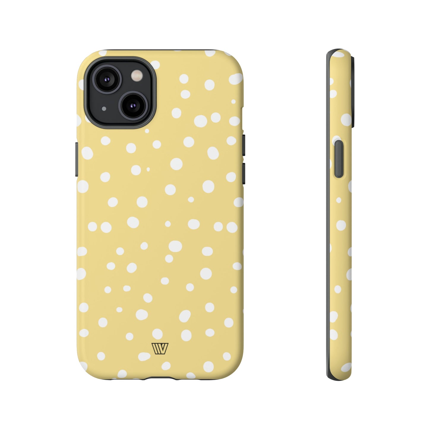 Muted Yellow Dots | Tough Phone Case, view 2048 — Soul Flow Apparel