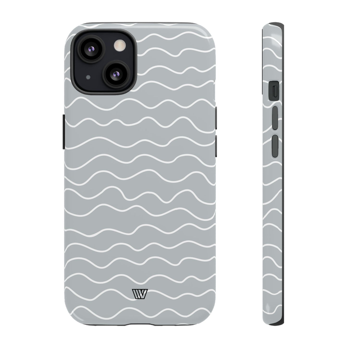 Gray Waves | Tough Phone Case, view 2048 — Soul Flow Apparel