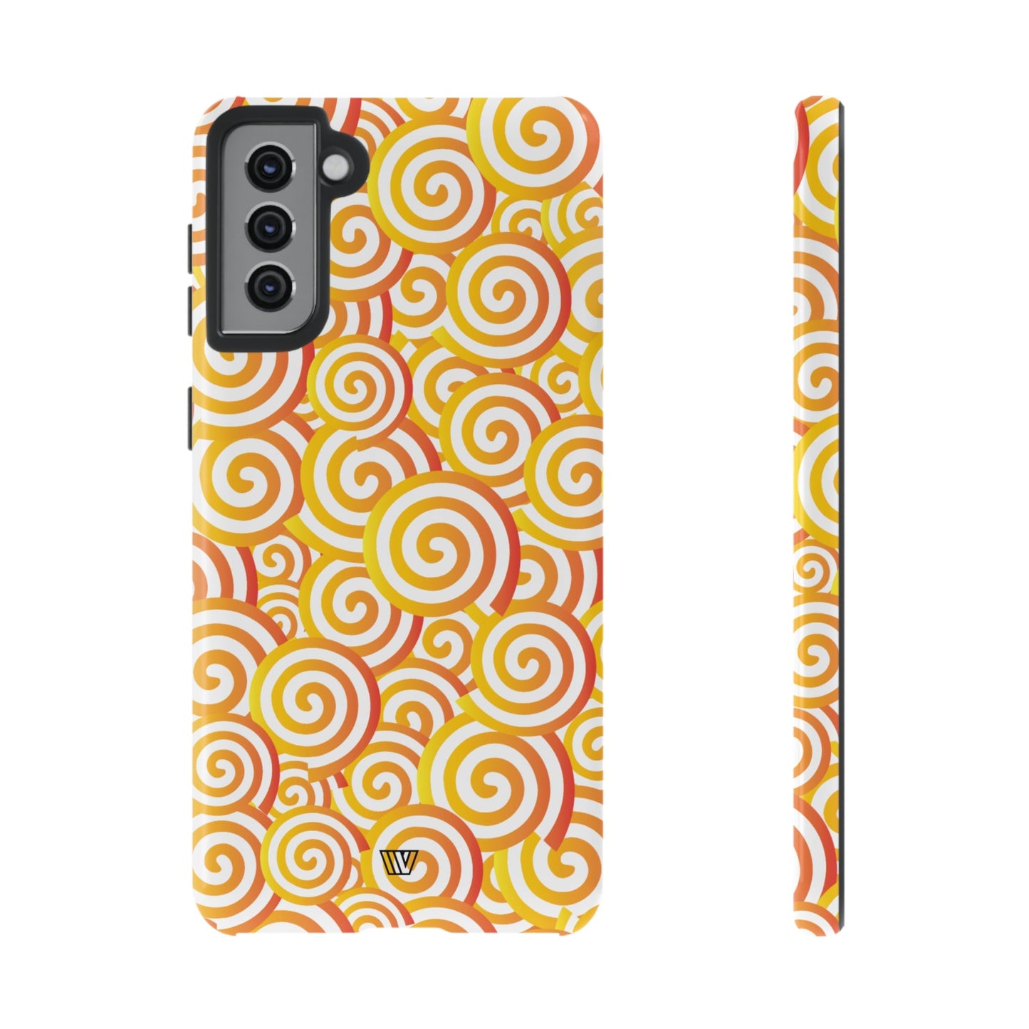 Abstract Spiral Orange | Tough Phone Case, view 2048 — Soul Flow Apparel