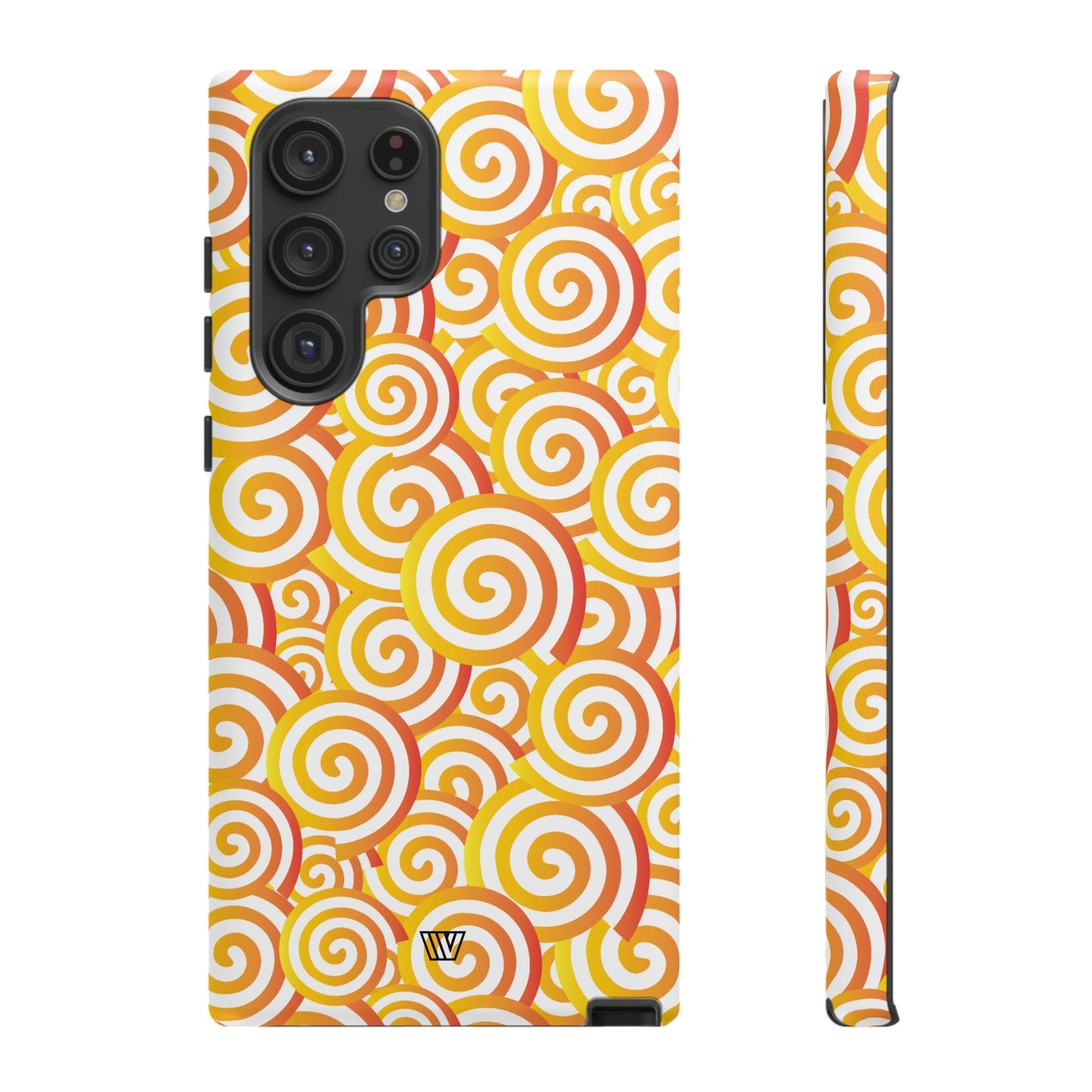 Abstract Spiral Orange | Tough Phone Case, view 2048 — Soul Flow Apparel