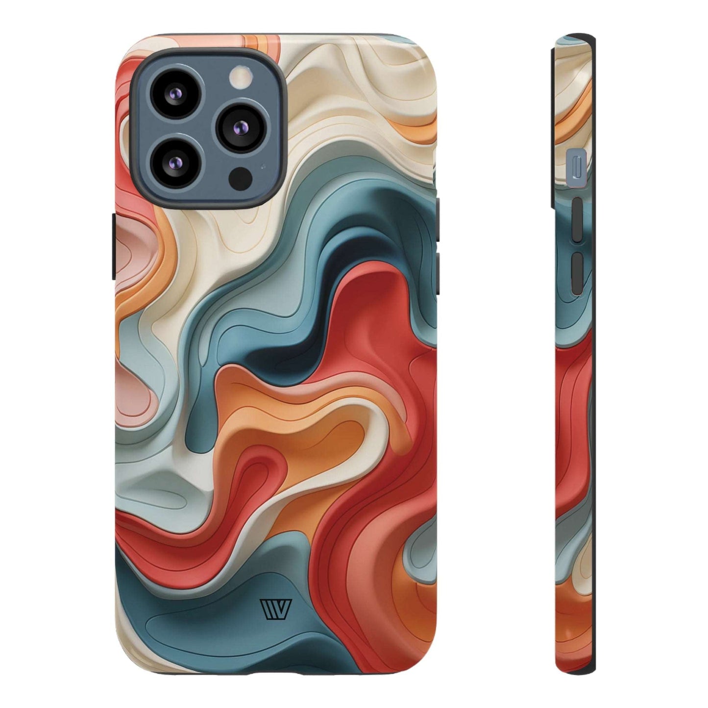 3d Colorful Clay | Tough Phone Case, view 2048 — Soul Flow Apparel