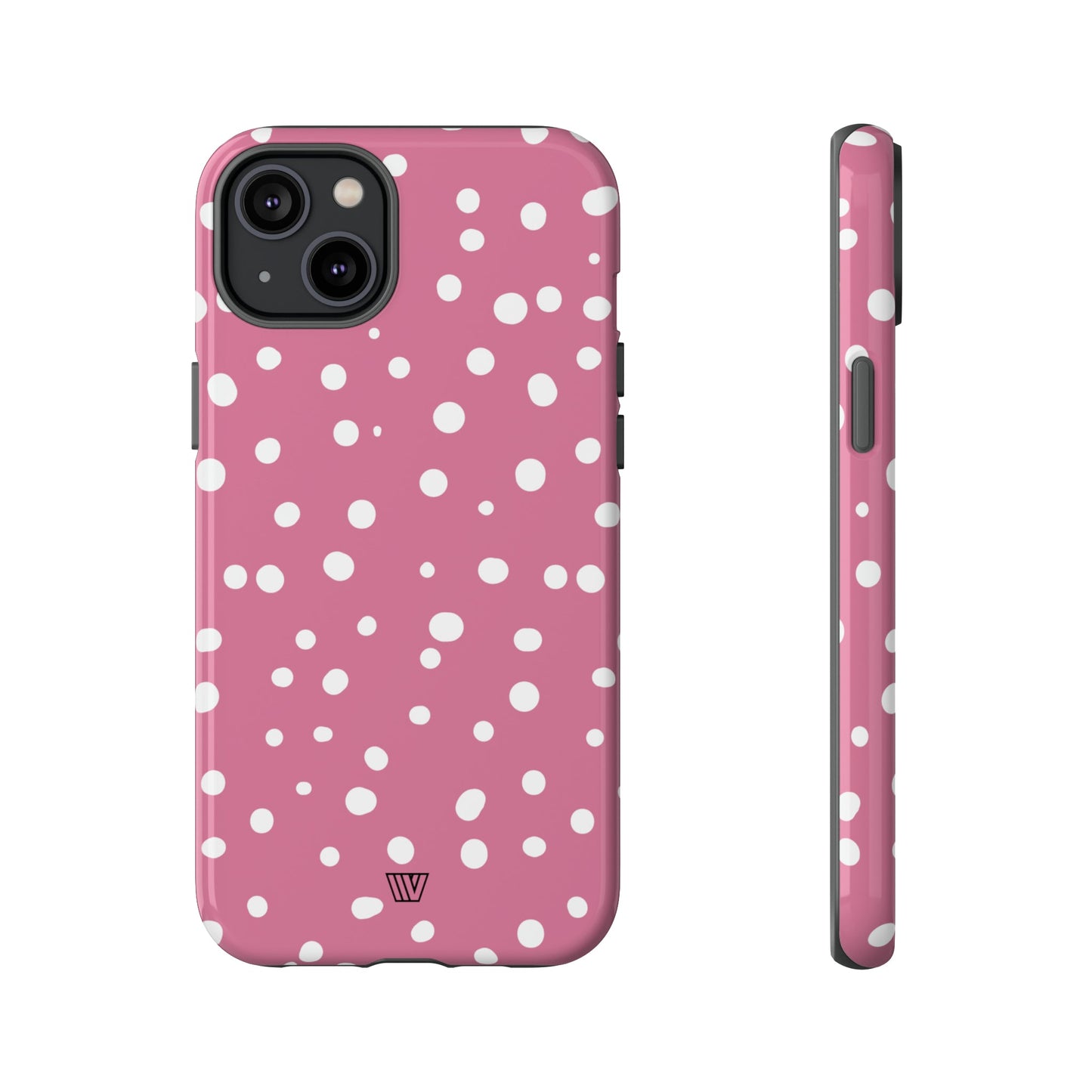 Blush Red Dots | Tough Phone Case, view 2048 — Soul Flow Apparel