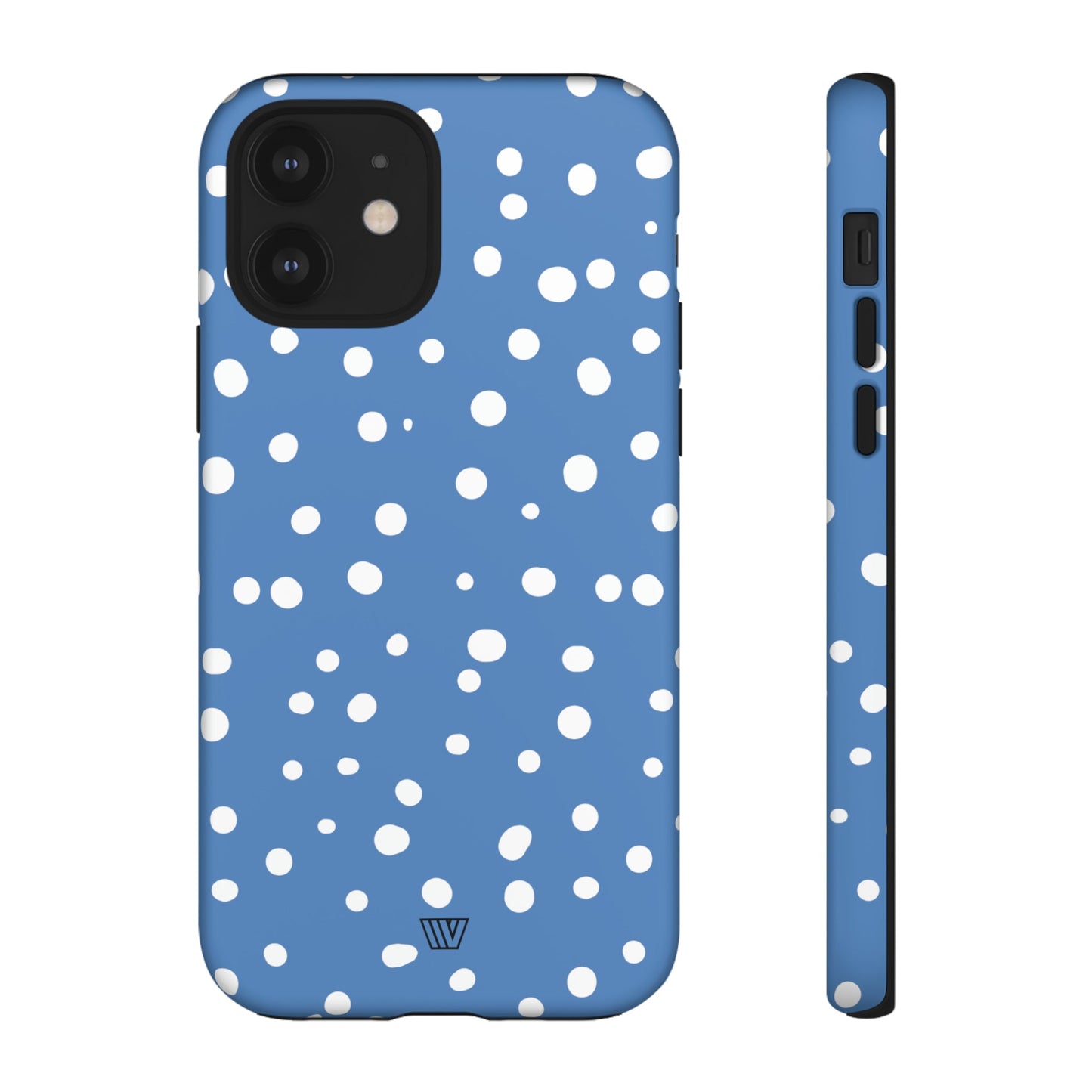 Dusty Blue Dots | Tough Phone Case, view 2048 — Soul Flow Apparel