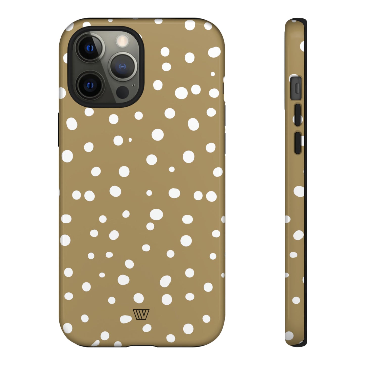 Dark Beige Dots | Tough Phone Case, view 2048 — Soul Flow Apparel