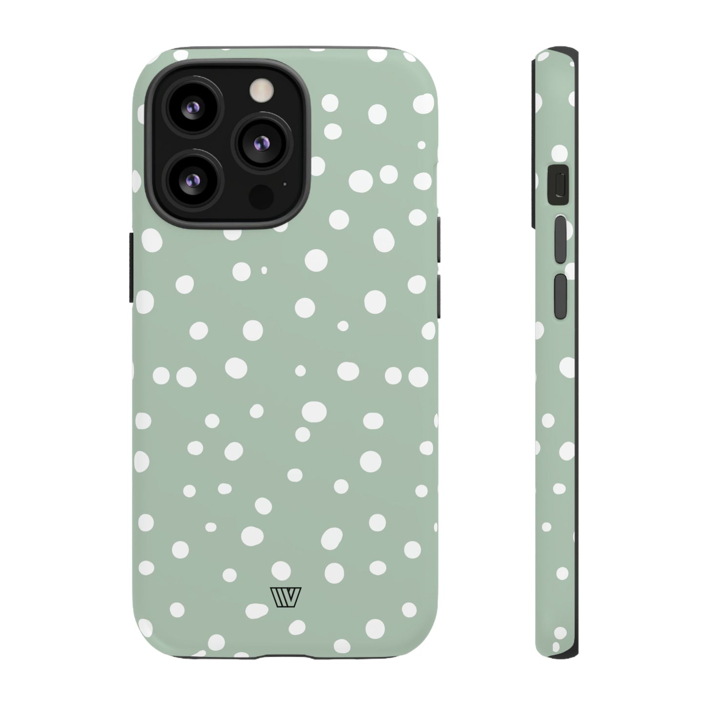 Pastel Green Dots | Tough Phone Case, view 2048 — Soul Flow Apparel