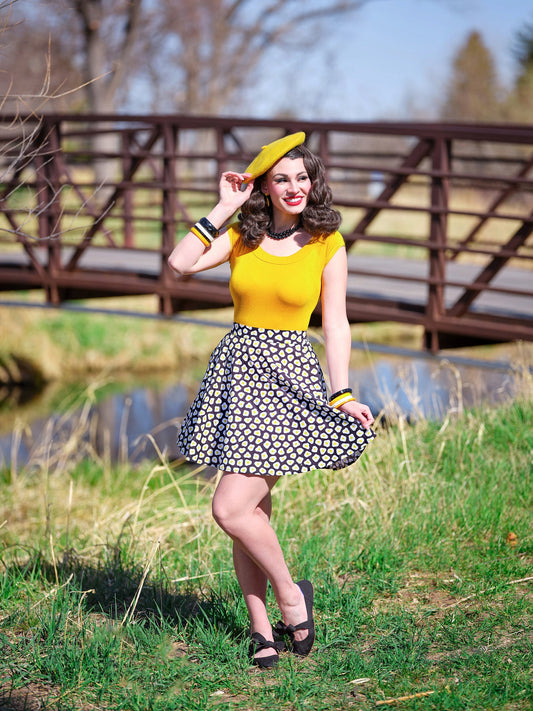 Sunny Side Up Skater Skirt in web2 — Soul Flow Apparel
