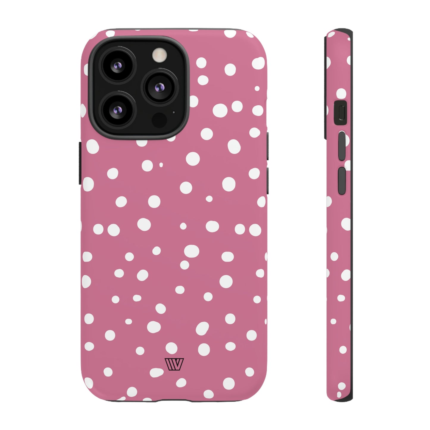 Blush Red Dots | Tough Phone Case, view 2048 — Soul Flow Apparel