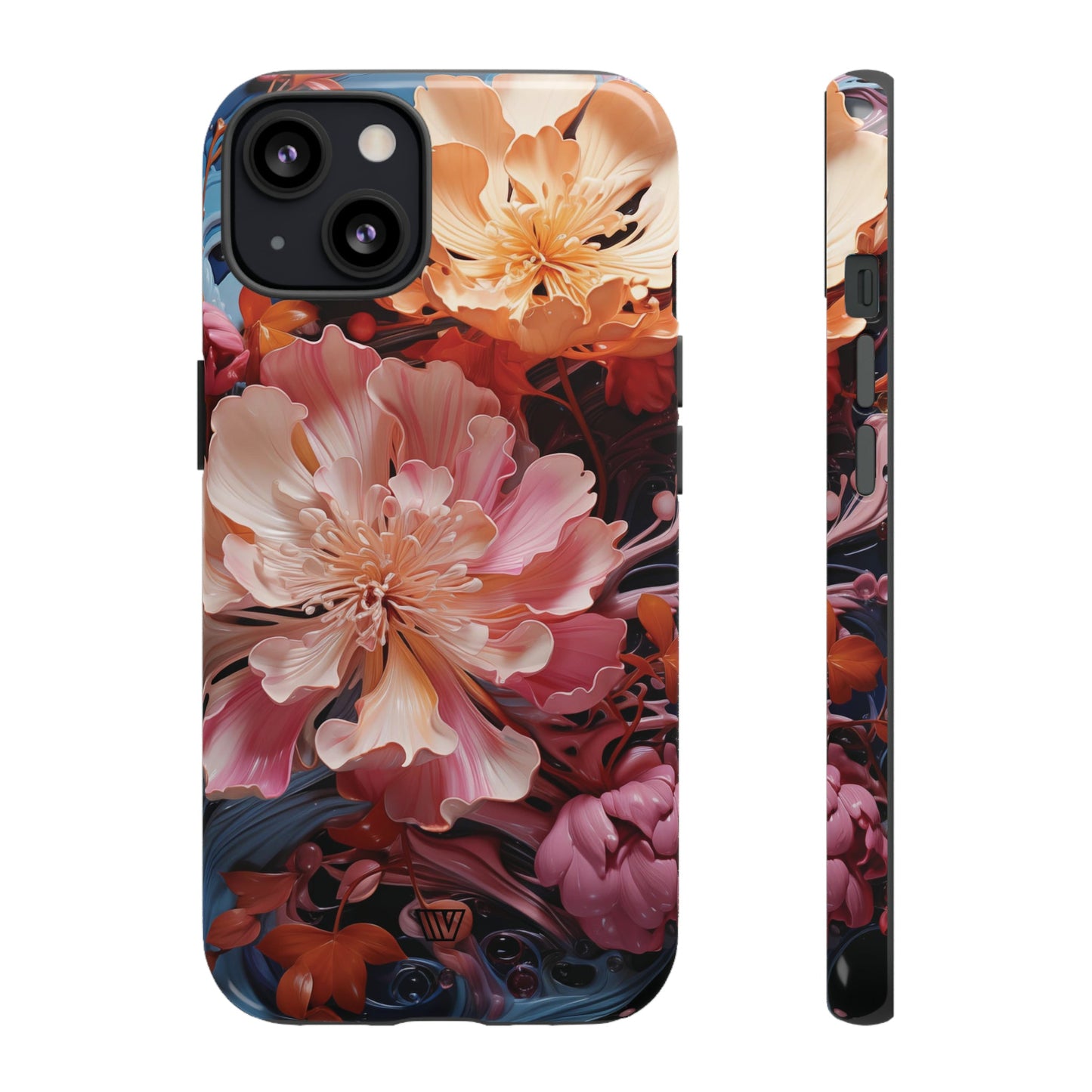 Paint Swirl Flowers | Tough Phone Case, view 2048 — Soul Flow Apparel