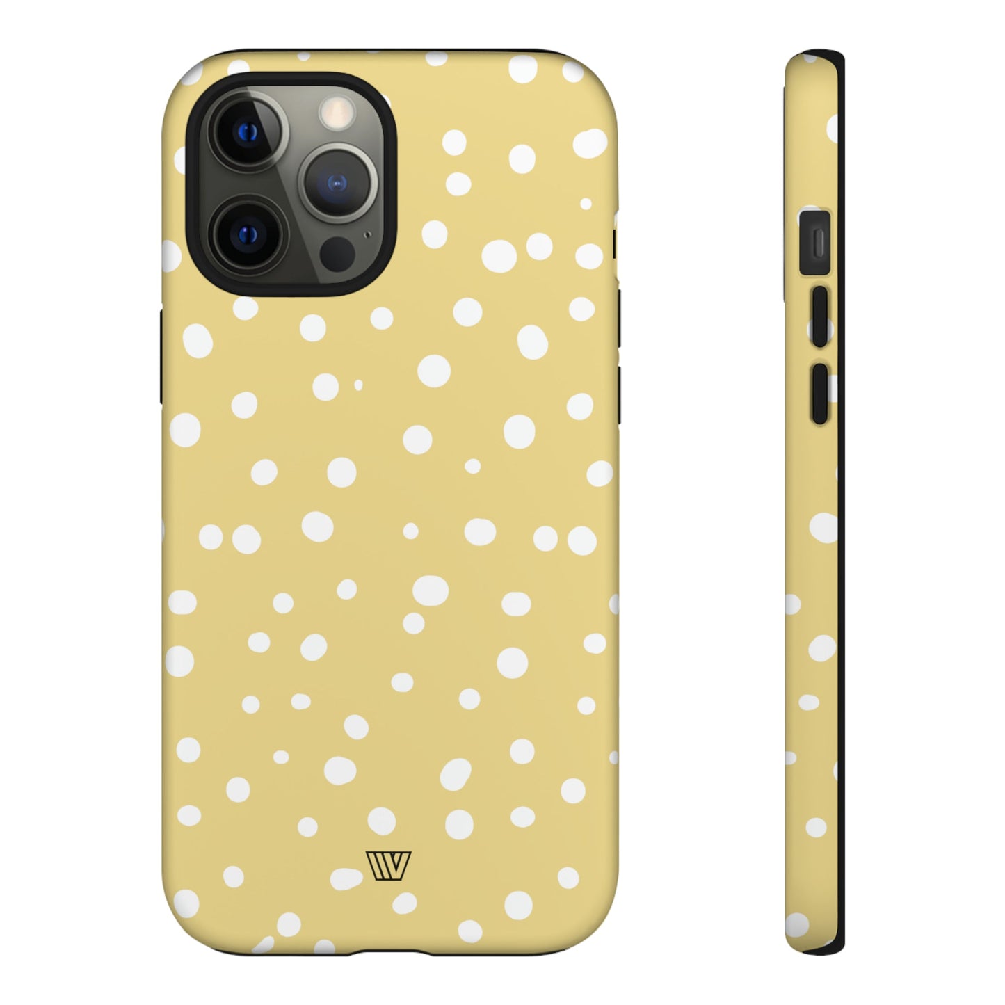 Muted Yellow Dots | Tough Phone Case, view 2048 — Soul Flow Apparel