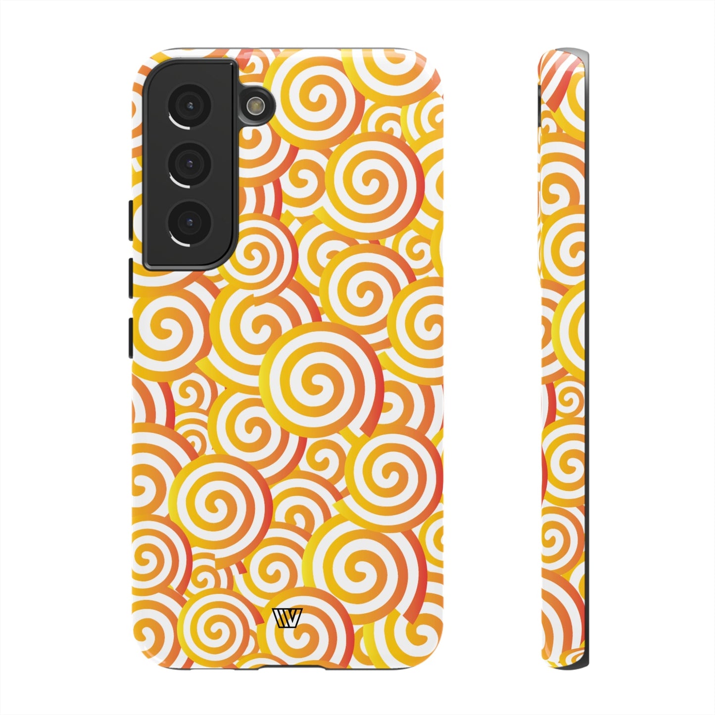 Abstract Spiral Orange | Tough Phone Case, view 2048 — Soul Flow Apparel