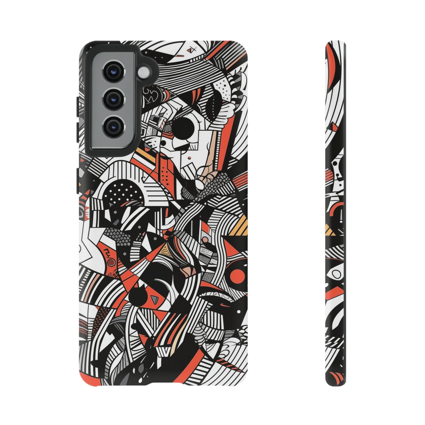 Abstract Doodle #3 | Tough Phone Case, view 2048 — Soul Flow Apparel
