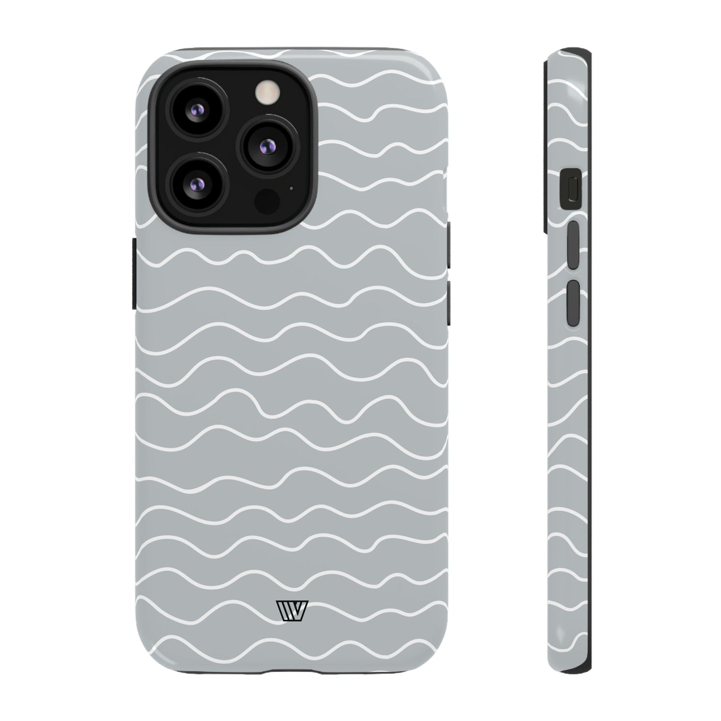 Gray Waves | Tough Phone Case, view 2048 — Soul Flow Apparel