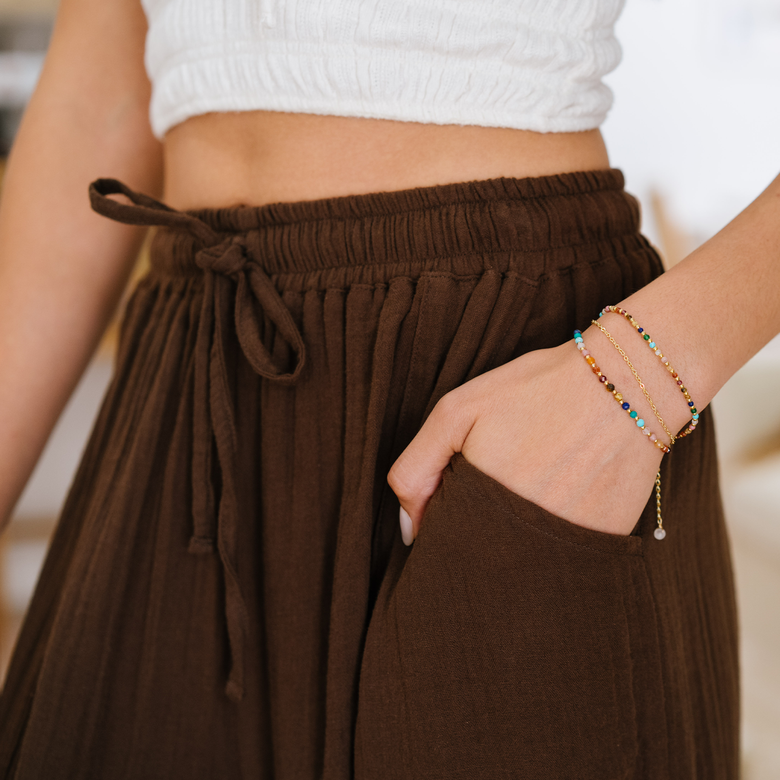Espresso Adventure Cargo Pants, view 9 — Soul Flow Apparel