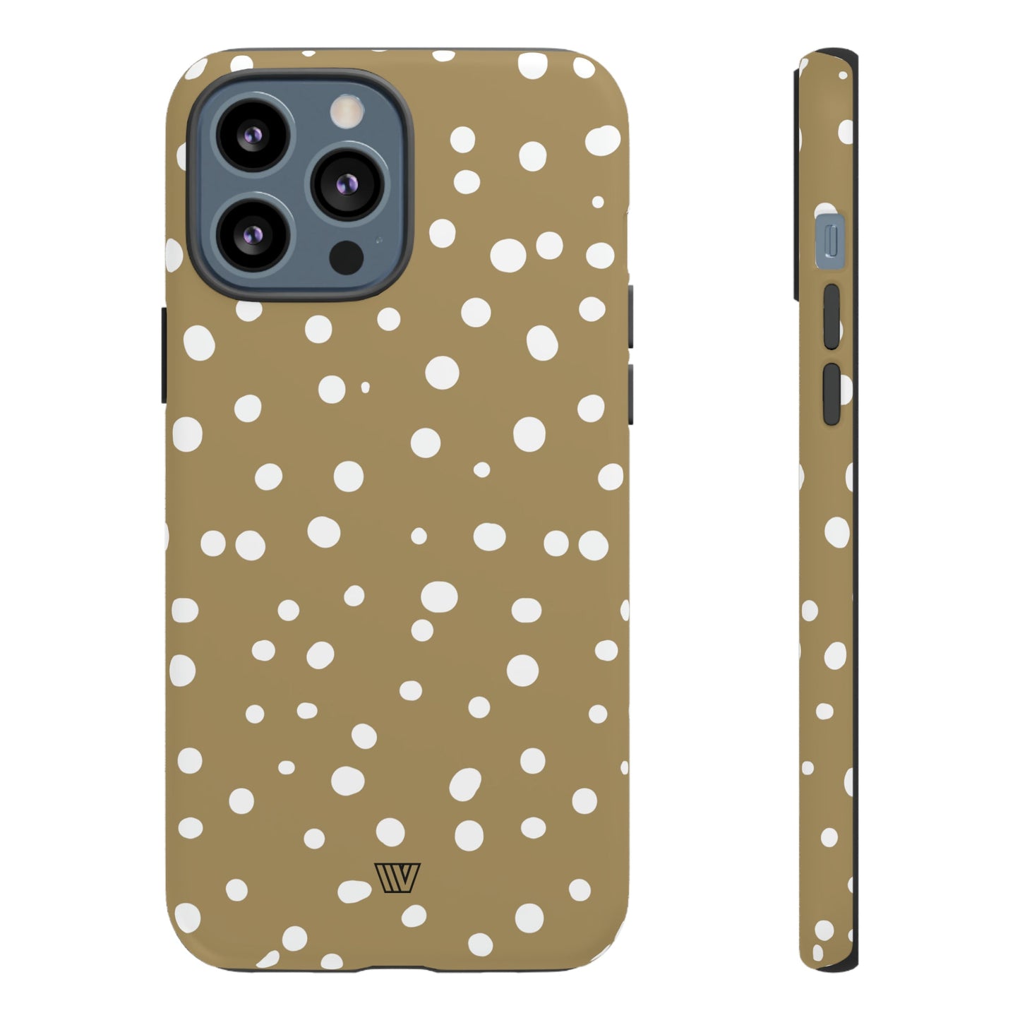 Dark Beige Dots | Tough Phone Case, view 2048 — Soul Flow Apparel