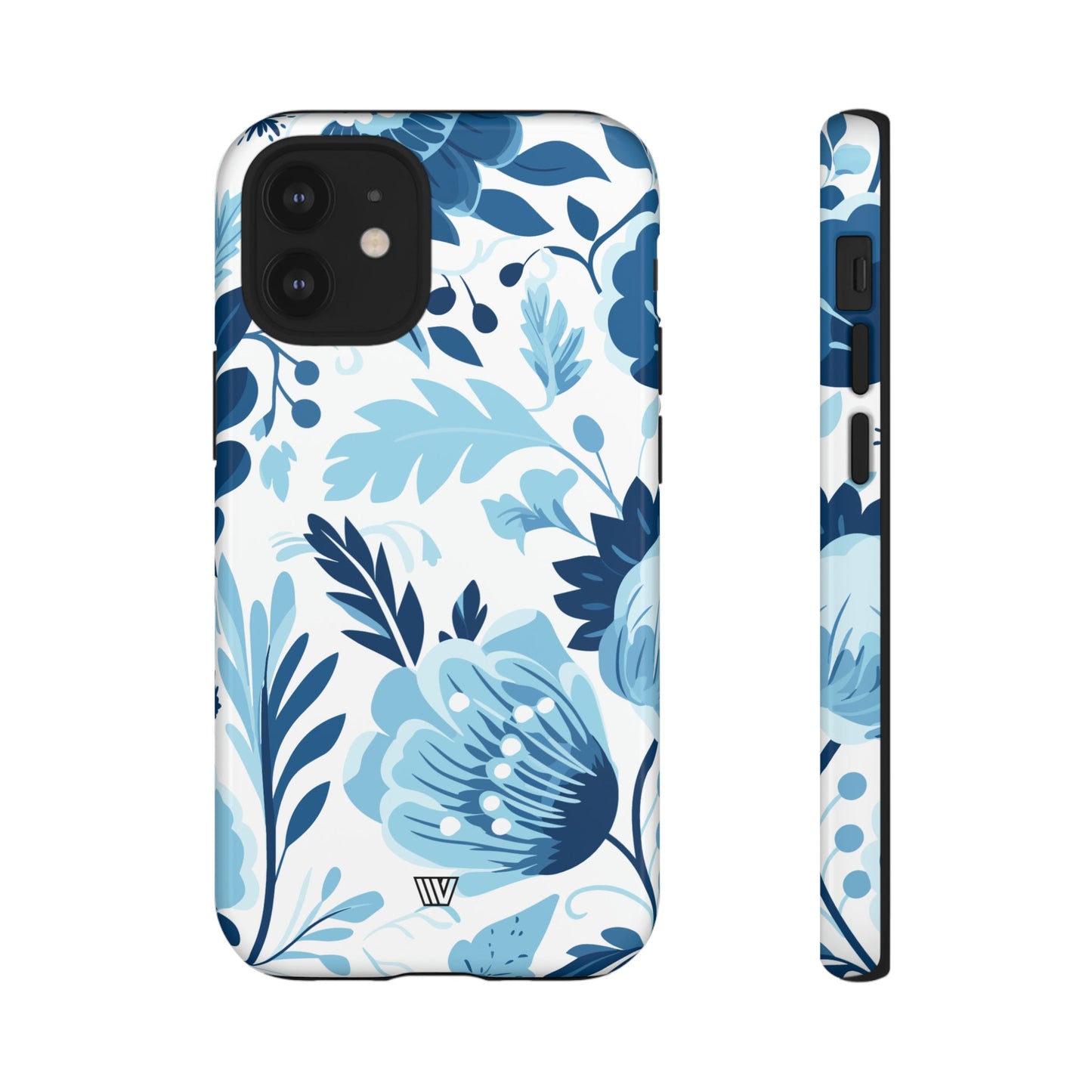 Blue White Flowers | Tough Phone Case, view 2048 — Soul Flow Apparel