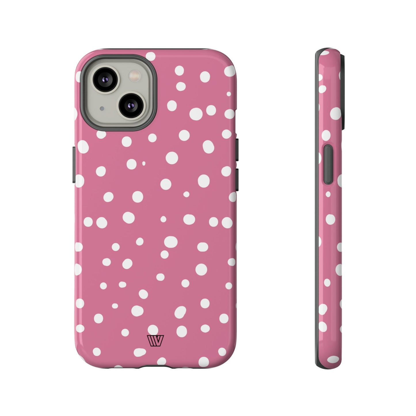 Blush Red Dots | Tough Phone Case, view 2048 — Soul Flow Apparel