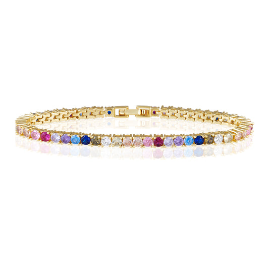 Rainbow Tennis Bracelet — Soul Flow Apparel