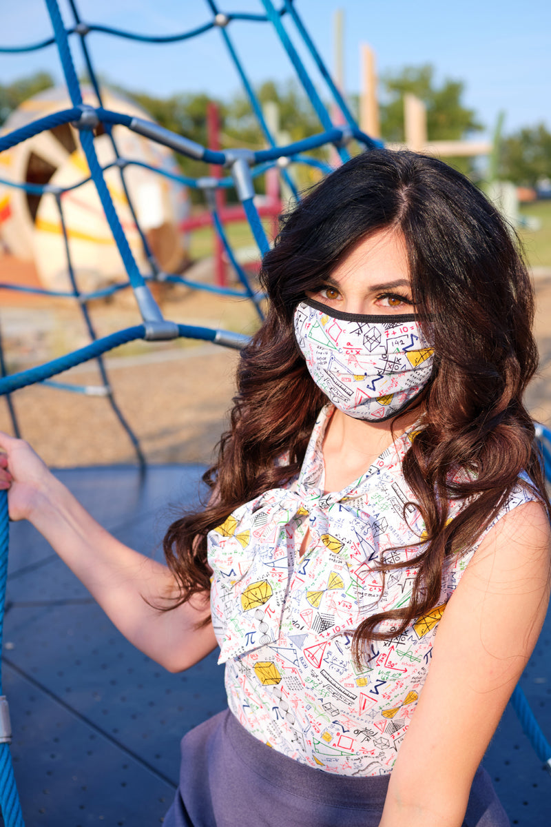 Celestial / Math Reversible Cotton Mask — Soul Flow Apparel