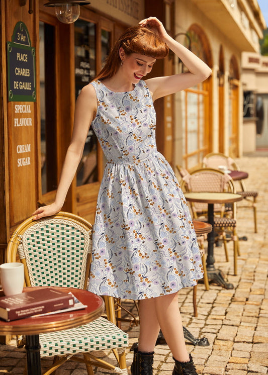 Pollinators Vintage Dress, view 2 — Soul Flow Apparel