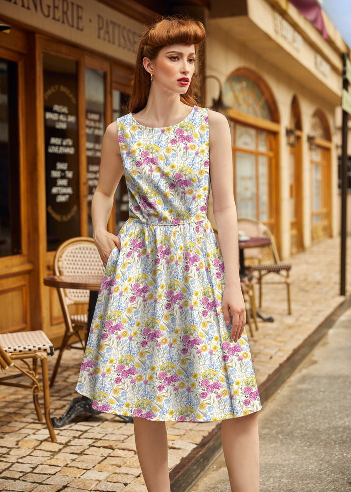 Wildflower Vintage Dress, view 2 — Soul Flow Apparel
