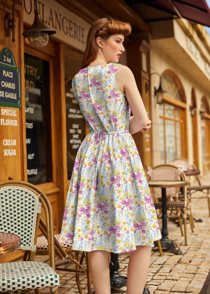 Wildflower Vintage Dress, view 3 — Soul Flow Apparel