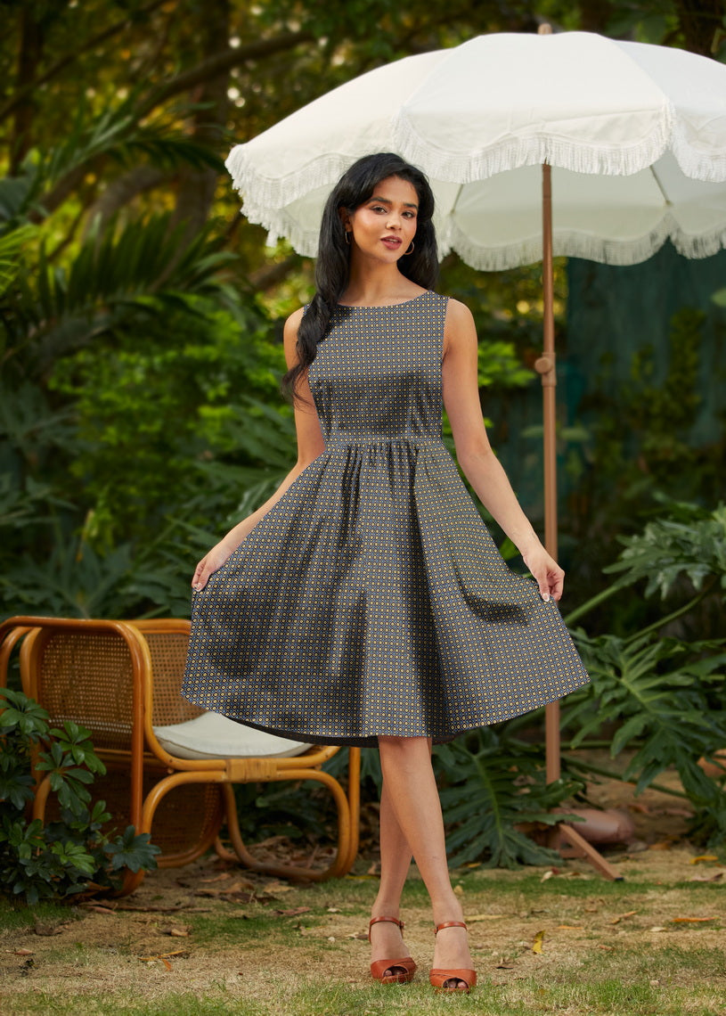 Isabella Vintage Dress, view 2 — Soul Flow Apparel