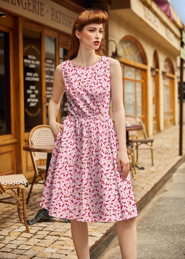 Toadstool Vintage Dress, view 2 — Soul Flow Apparel