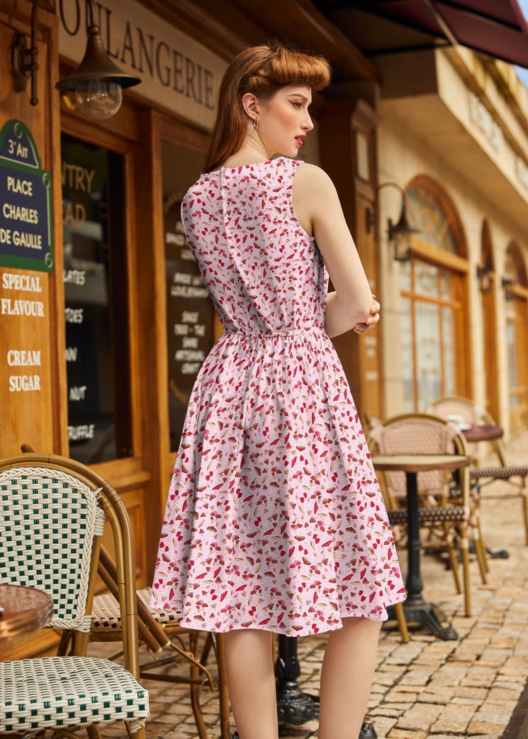 Toadstool Vintage Dress, view 3 — Soul Flow Apparel