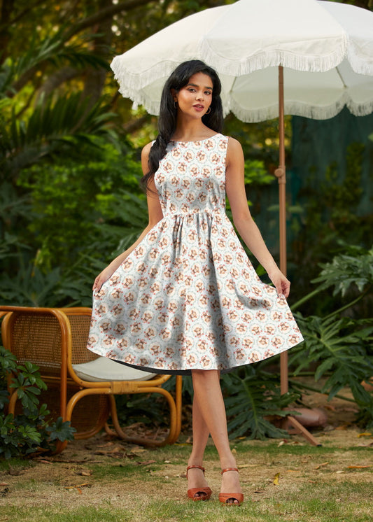 Till the Cows Come Home Vintage Dress, view 2 — Soul Flow Apparel