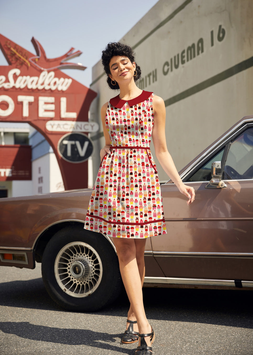 Cupcake Collared Dress, view 1 — Soul Flow Apparel
