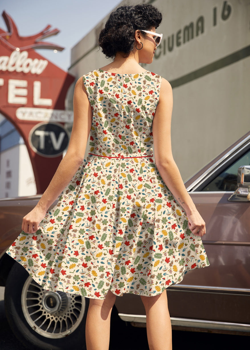 Elizabeth Dress in Woodlands, view 3 — Soul Flow Apparel