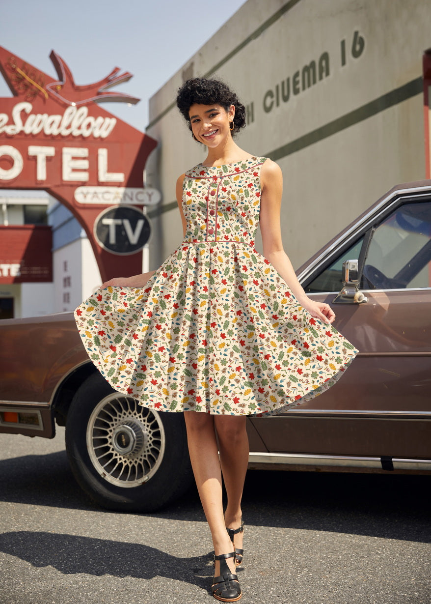 Elizabeth Dress in Woodlands, view 1 — Soul Flow Apparel